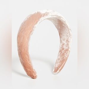 NWOT Loeffler Randall Velvet Pink Headband